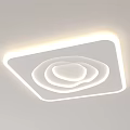 Modern LED Ceiling Light Fixtures with Square and Round Shapes for Home Interior Lighting Design