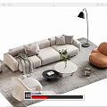 Sofa coffee table 3d model