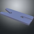 Blue Plastic Clothespin For Daily Household Use With Two Holes Design