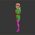 Professional Cartoon Nurse Character In White Uniform With Nurse Cap Standing Pose