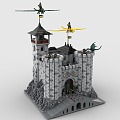 Lego LEGO Toy Blocks Castle Evil Dragon Attack Defense Guard 3d model