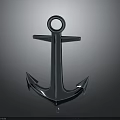 Water Transport Ships Utilize Sturdy Metal Anchor For Safe Mooring