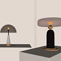 modern table lamp glass table lamp 3d model