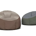 Comfortable Brown And Green Bean Bag Chairs For Modern Home Living Room