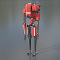 Robot attack robot intelligent machine science fiction robot mechanical warfare police future high-tech low face number low model simple model film and television level super realistic 3d model