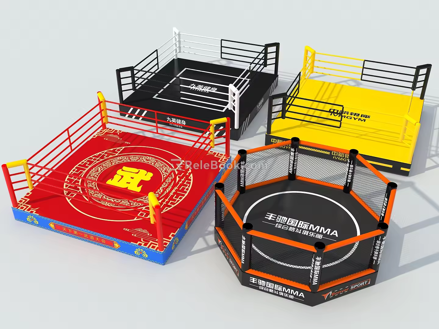 Challenge Ring Boxing Ring Boxing Ring 3d model