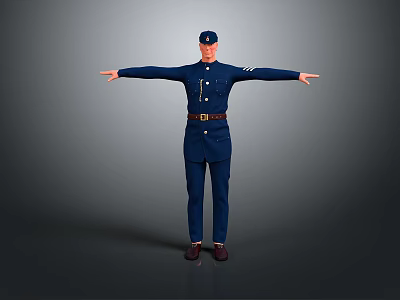 Police officers, civilian police, security, security, soldiers, soldiers, warrior figures 3d model