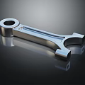 Metal Connecting Rod With Shiny Surface And Hollow Ends For Mechanical Applications