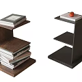 A few corners a few books 3d model