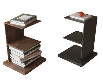 A few corners a few books 3d model