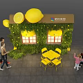 Lemon Meichen Orange Meichen Yiquan DP Point Mini Show Scene Design Shop Design 3d model