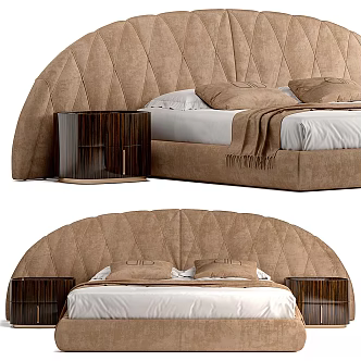 Double bed 3d model