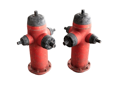 fire hydrant fire pile 3d model