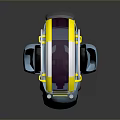 3D Tire Design With Blue Yellow Gray Rims And Wheel Structure