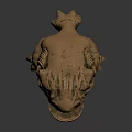 Handcrafted Wooden Carved Toad Figurine With Intricate Details For Home Interior Decor