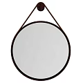 Modern Decorative Ornament Set With Round Mirror And Golden Hanging Frame
