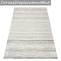 Modern Square Rugs With Geometric Patterns Diamonds Chevron And Lines Design 3d model