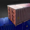 Modern Container Shipping Container 3d model
