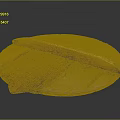 Natural Wooden Round Cutting Board With Handcrafted Knife And Smooth Texture