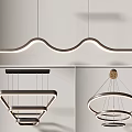Modern Minimalist Chandelier Designs With Wave Shaped And Multi Layered Circular Styles