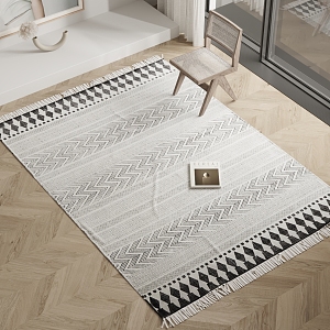 Modern Square Carpet 3d model