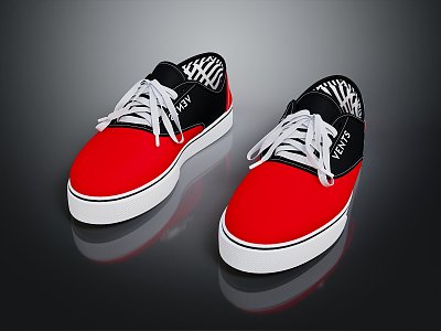 modern shoes skateboard sneaker men'skateboard shoes 3d model