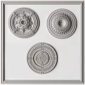 European-style carved lamp panel combination 3d model