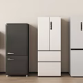 Modern Refrigerators in Black White Gray with Double Door Multi Door Side by Side Styles