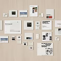 Creative Collage Photo Wall With Various Sized Art Prints And Images