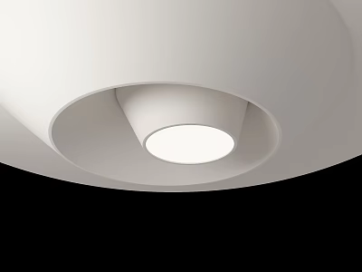 Modern Ceiling With Round Design And Integrated Light 3d model