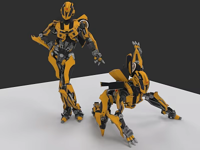 Fantasy Style Female Bumblebee Robot Fantasy 3d model Fantasy Style Female Bumblebee Robot Fantasy 3d model