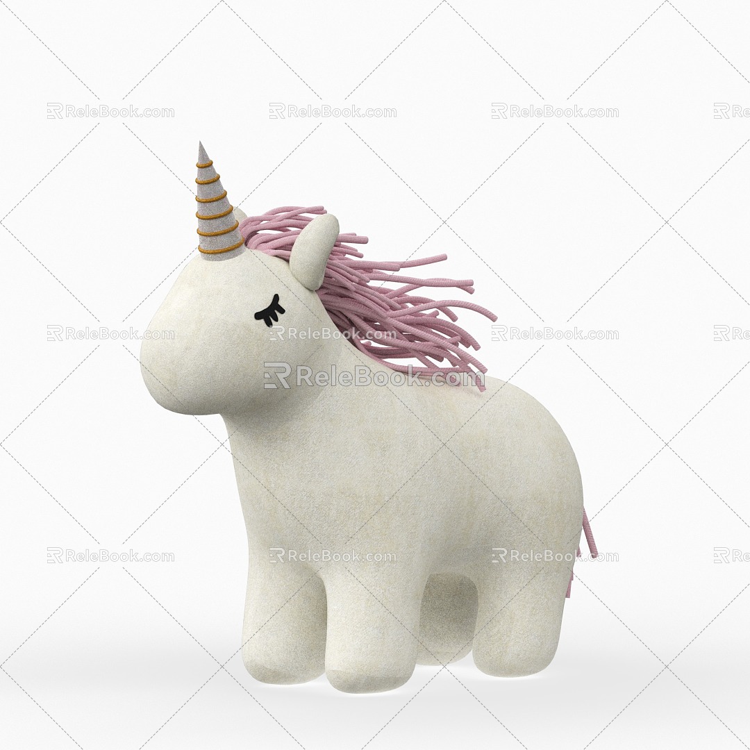 Unicorn Doll 3d model