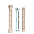 Classic Detached Villa Exterior With Ornate Columns And Modern Design Elements 3d model