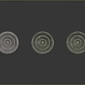 Three Tiered Stone Outdoor Garden Fountains Decorative Ornament Pieces