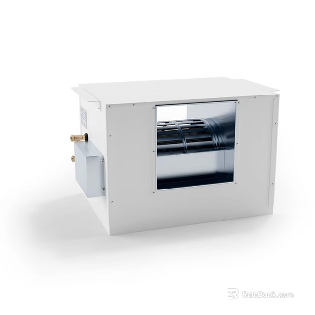 White Air Conditioner Fan With Indoor Ventilation And Efficient Cooling Design 3d model