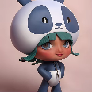 Trendy Carved Doll 3d model