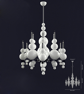 Alien chandelier 3d model