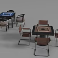 Modern Board Game Entertainment With Stylish Tables And Comfortable Chairs