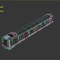 Train Light Rail Metro High Speed Rail EMU Train High Speed Train High Speed Train High Speed Locomotive EMU 3d model