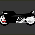 Sleek Black Modern Motorcycle Design With Silver Wheels Red Brake Calipers And Reflection