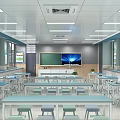 Mathematics Classroom Laboratory Science Classroom 3d model