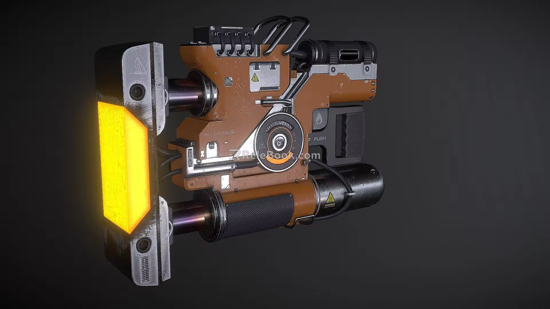 sci-fi architectural hammer 3d model
