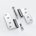Stainless Steel Hinge With Shiny Finish And Multiple Mounting Holes For Furniture Hardware