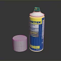 URTEK Household Spray Can with White Circular Cap and Product Label
