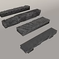 Natural Stone Decorative Strips With Rustic Wood Like Texture For Home Design
