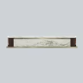 Elegant Modern Reception Desk With Marble Countertop And Decorative Columns