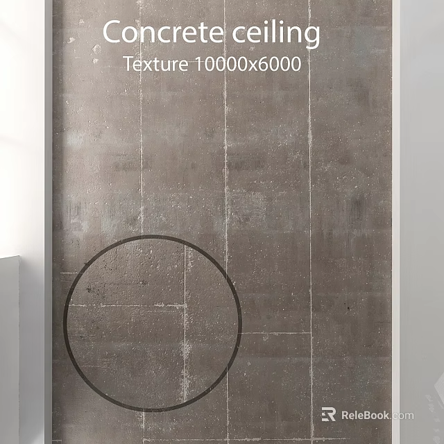 High Quality Textured Wall Component With Concrete Texture And 10000x6000 Dimensions 3d model 