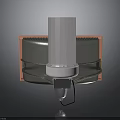 Industrial Mechanical Component With Metal Casing Heat Sink And Cylindrical Structure