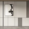 Modern background wall background wall combination 3d model