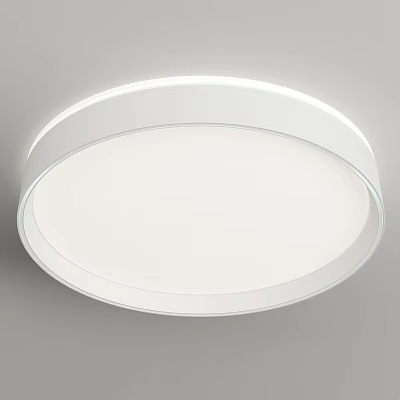 Modern Minimalist White Round Ceiling Light 3d model Modern Minimalist White Round Ceiling Light 3d model